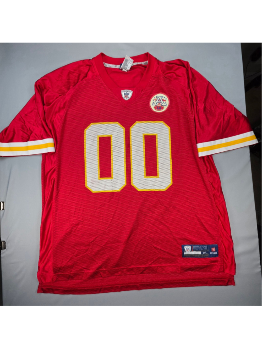Kansas City Chiefs Reebok On Field Jersey Mens XL #00 NFL Equipment 2008-11 Red